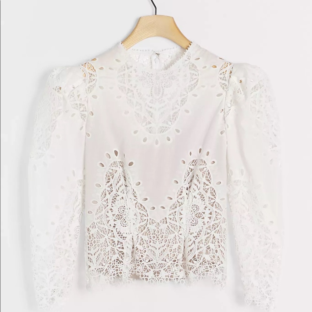 Hunter Bell / Anthropologie Lace Blouse 2